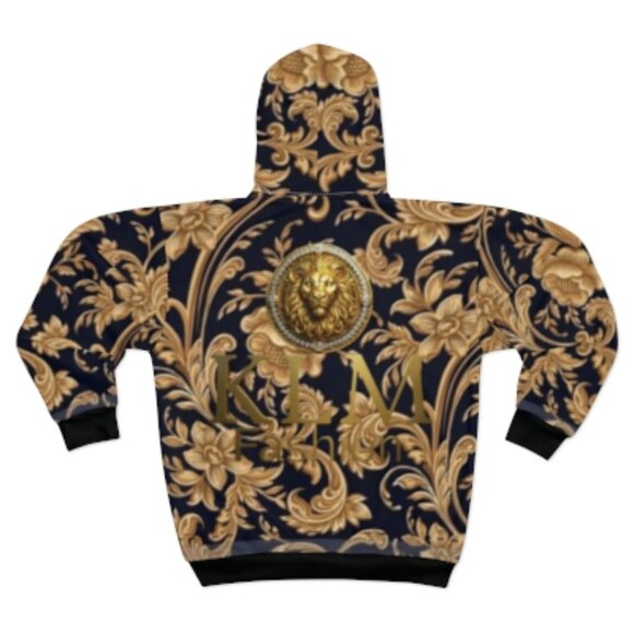 Baroque Floral Zip Hoodie - Picture 3 of 3